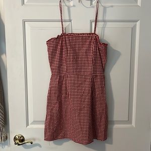 red and white gingham kendall and kylie dress